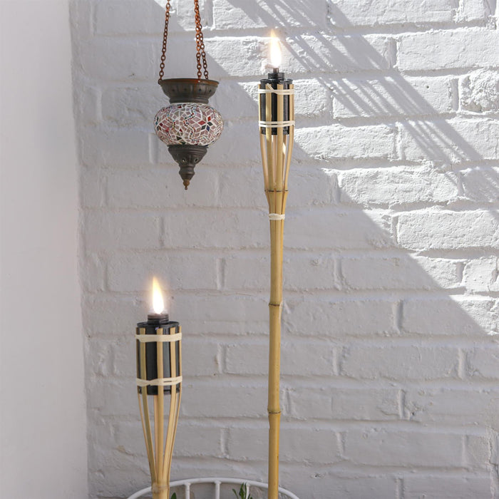 Bamboo 60cm Garden Fire Torches - Pack of Six