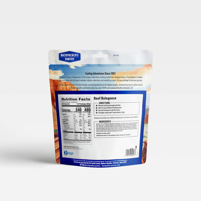 Backpackers Pantry Beef Bolognese