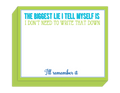 BIGGEST LIE SHORT STACK NOTE PAD