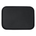 Black 35.5cm x 25cm Rectangle Non-Slip Serving Tray - By Argon Tableware