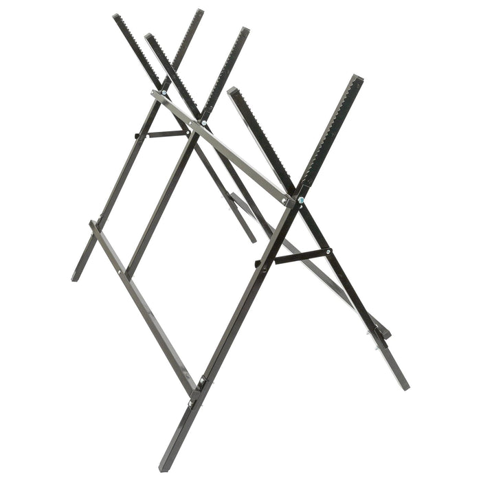 Black Folding Iron Log Saw Horse - By Harbour Housewares