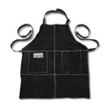BLACK LEATHER GRILL APRON