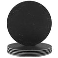 Black Rectangle Linea Slate Placemats - Pack of Six