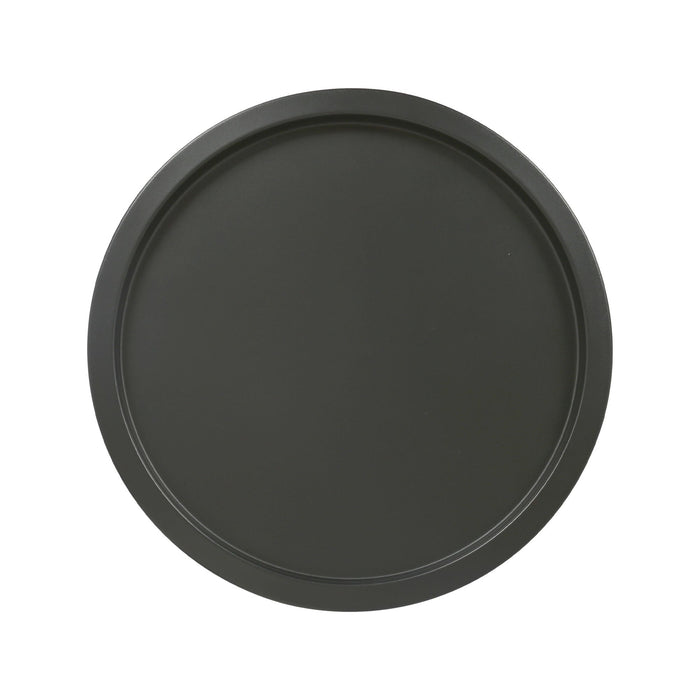 Black Round Steel Tray Table