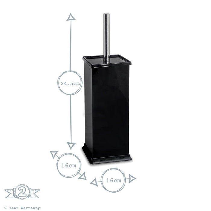 Black Square Toilet Brush