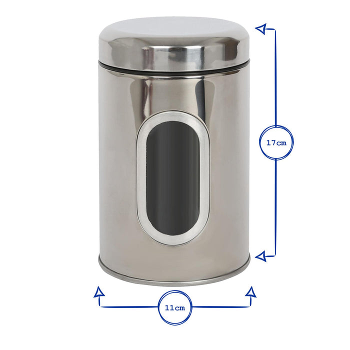 Black Stainless Steel Food Storage Container with Window