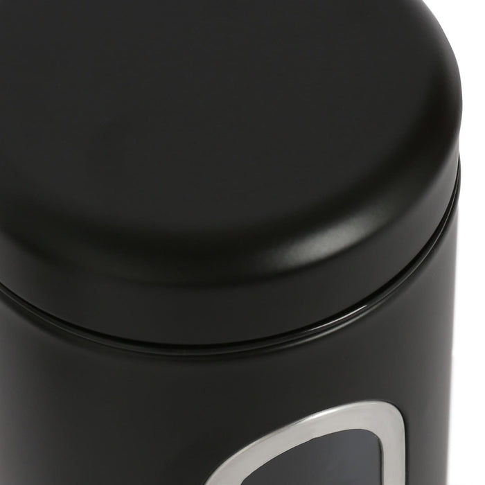 Black Stainless Steel Food Storage Container with Window