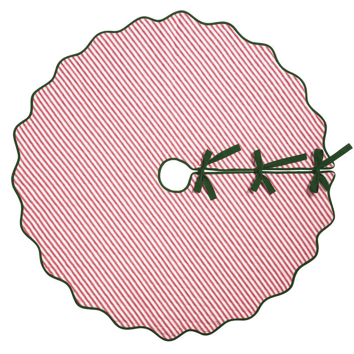 BLOCK PRINT CHRISTMAS TREE SKIRT