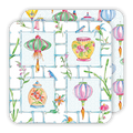BLUE BAMBOO MAHJONG COASTERS
