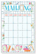 BLUE BAMBOO MAHJONG SCORECARD
