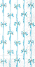 BLUE TOILE BOW GUEST NAPKIN