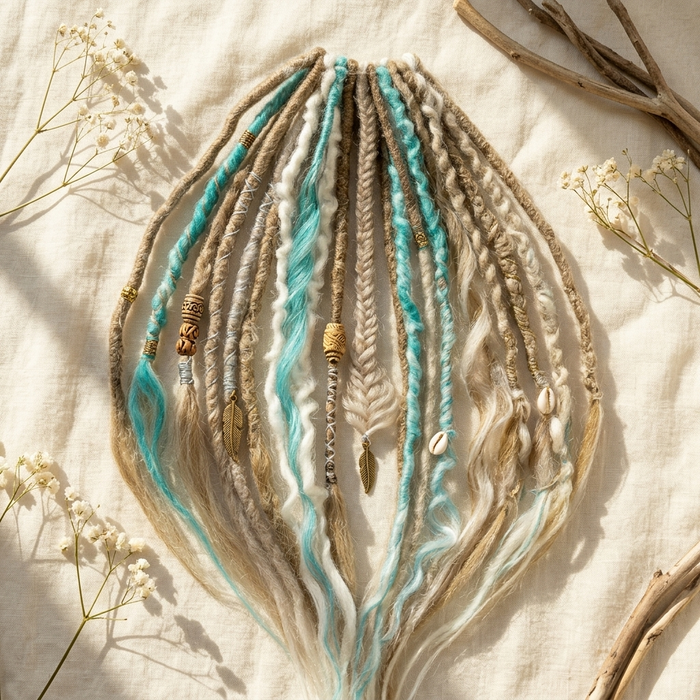 Bohëmia – Hand Adorned Boho Dreadlock Ponytail