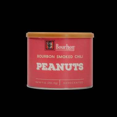 BOURBON SMOKED CHILI PEANUTS, 9oz