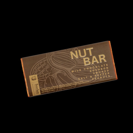 BOURBON SMOKED MILK CHOCOLATE NUT BAR