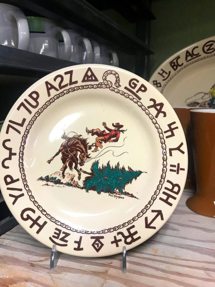 Cowboy Christmas Western Branded Dessert Plate - Your Western Décor