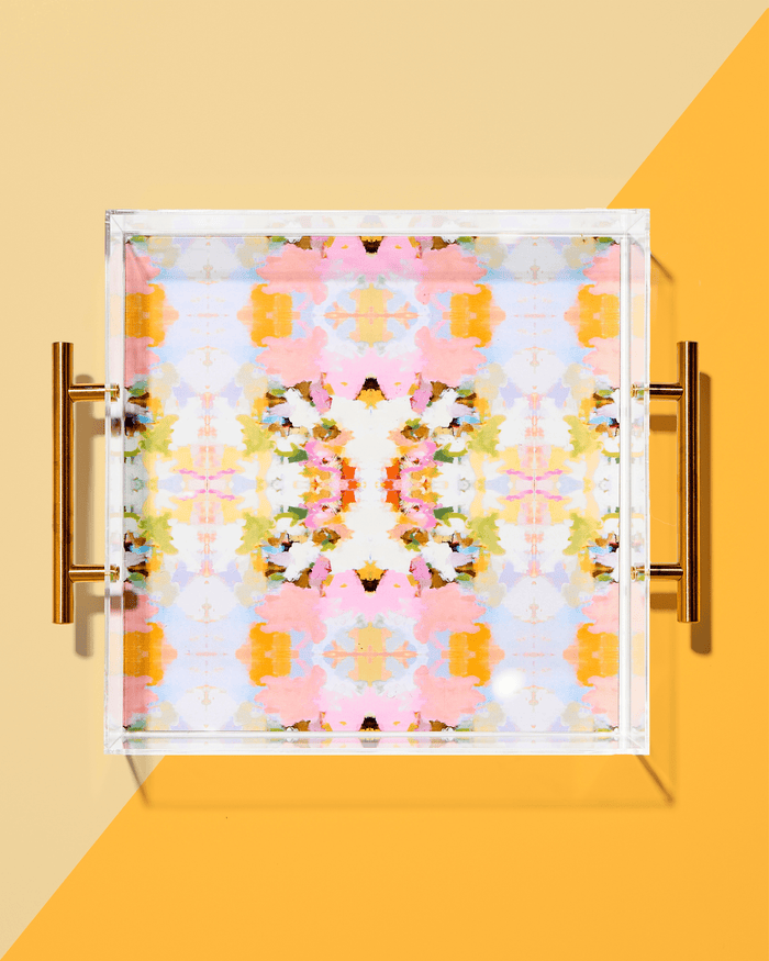 BROOKS AVENUE PINK LARGE TRAY