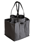 CAPABUNGA MARKET TOTE, GRAY with BLACK HANDLES