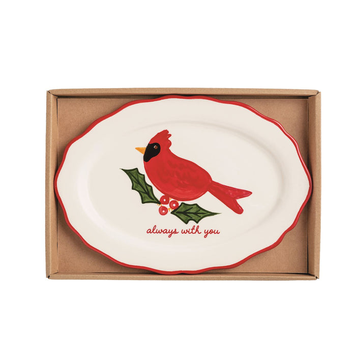 CARDINAL SENTIMENT PLATE