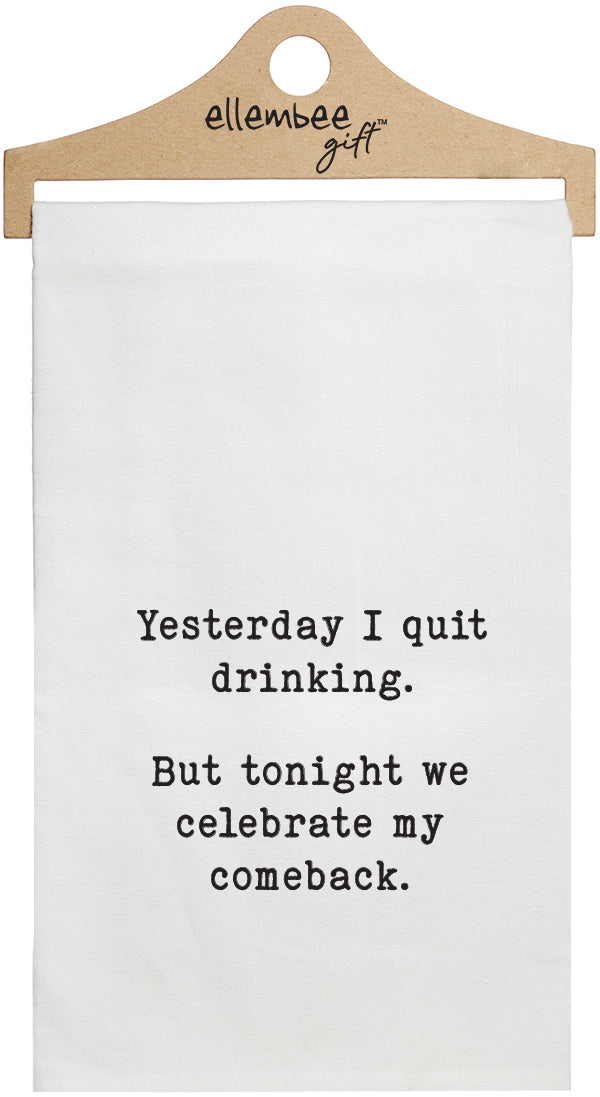 CELEBRATE COMEBACK TEA TOWEL