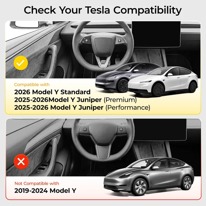 3W Car Accessories Fit for 2026 Tesla Model Y Standard, 2025-2026 Model Y Juniper Premium/ Model Y Juniper Performance