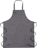 CHAMBRAY STRADA APRON, BLACK