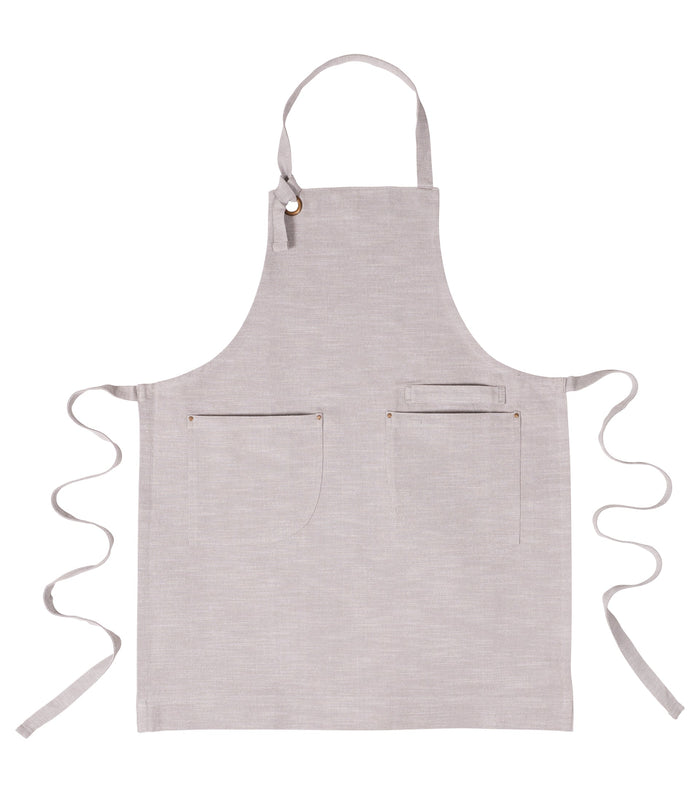 CHAMBRAY STRADA APRON, GRAY