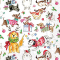 CHRISTMAS DOGS COCKTAIL NAPKIN