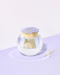 CLEAR ACRYLIC MATCH STRIKER with LAVENDER MATCHES