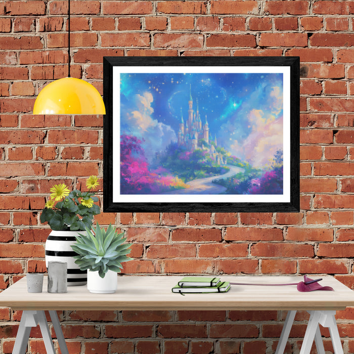 Colorful Gardens And Whimsical Clouds
