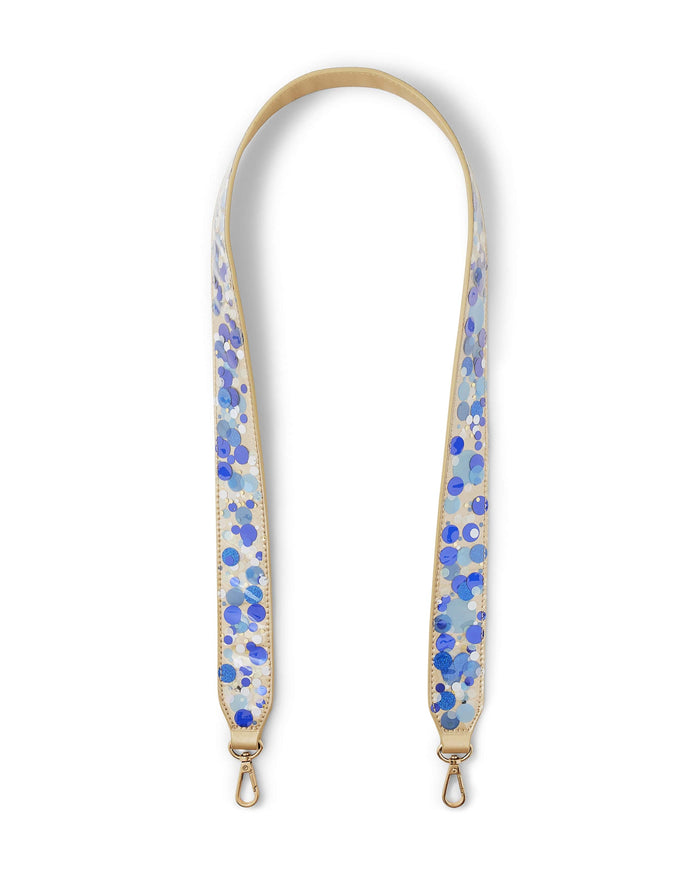 Confetti Removable Strap- True Blue
