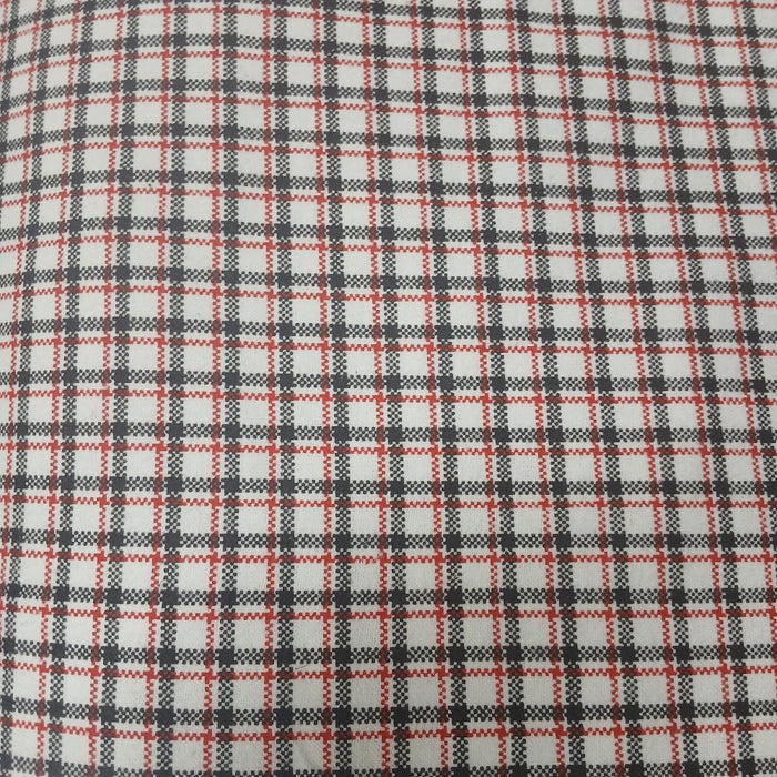 Curtain Valance - Black and Red Plaid Flannel