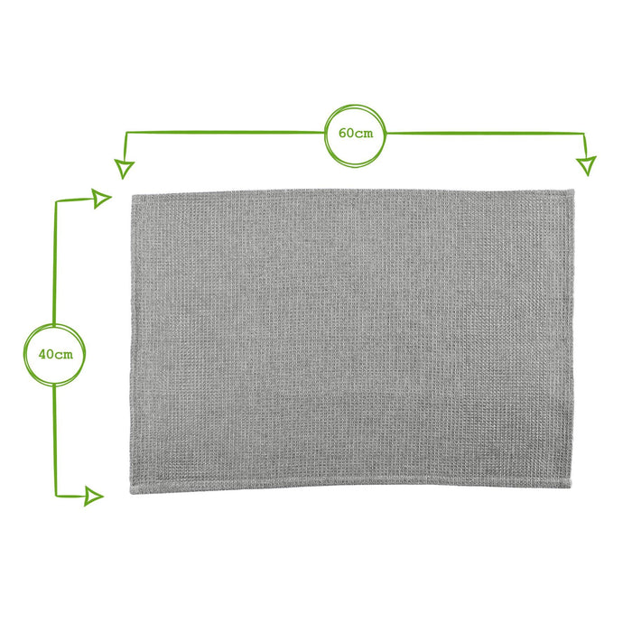 Deluxe 100% Cotton Charcoal Tea Towel - 60cm x 40cm