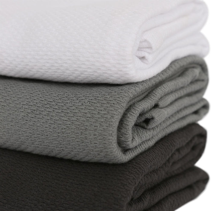 Deluxe 100% Cotton Charcoal Tea Towel - 60cm x 40cm
