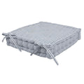 Deluxe Square Seat Pad - 40 x 40cm - Grey Stripe