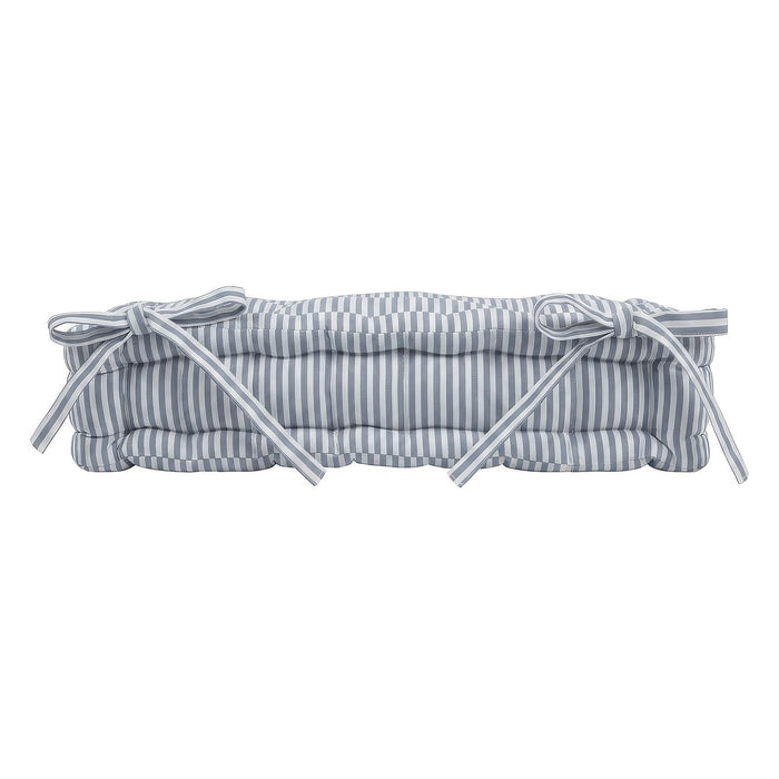 Deluxe Square Seat Pad - 40 x 40cm - Grey Stripe