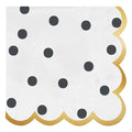 DOT SCALLOPED COCKTAIL NAPKIN