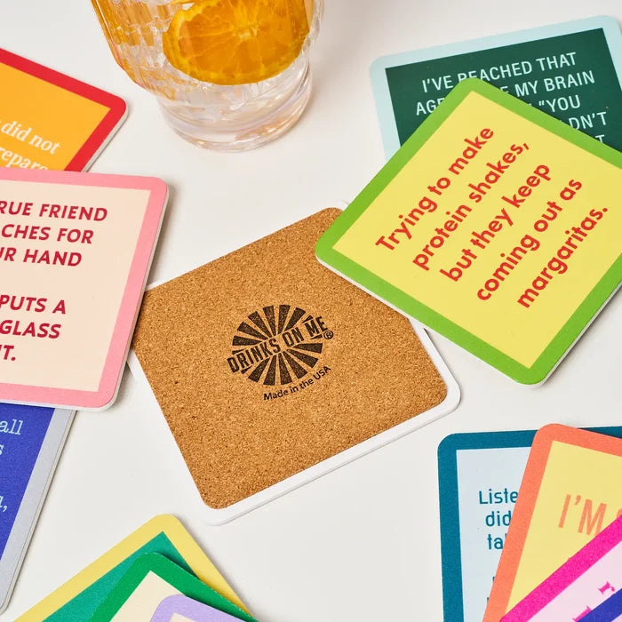 Drinks on Me Coaster - Crazy - Findlay Rowe Designs