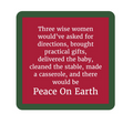 Drinks on Me Coaster - Peace Christmas - Findlay Rowe Designs