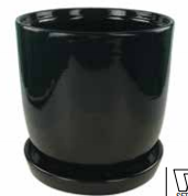 Eastham Egg Pot: Glossy Black