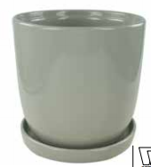 Eastham Egg Pot: Glossy Gray