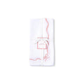 EMBROIDERED BOW DINNER NAPKIN SET, SET OF 4
