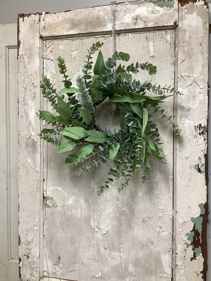 Eucalyptus and greens wreath