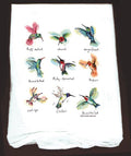 Flour Sack Towel Hummingbirds