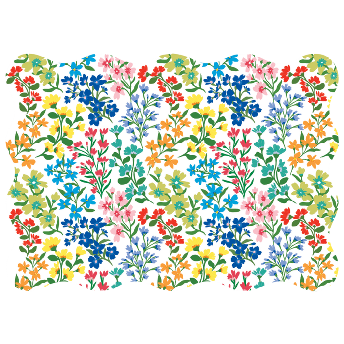 FULL BLOOM RECTANGLE PAPER PLACEMATS