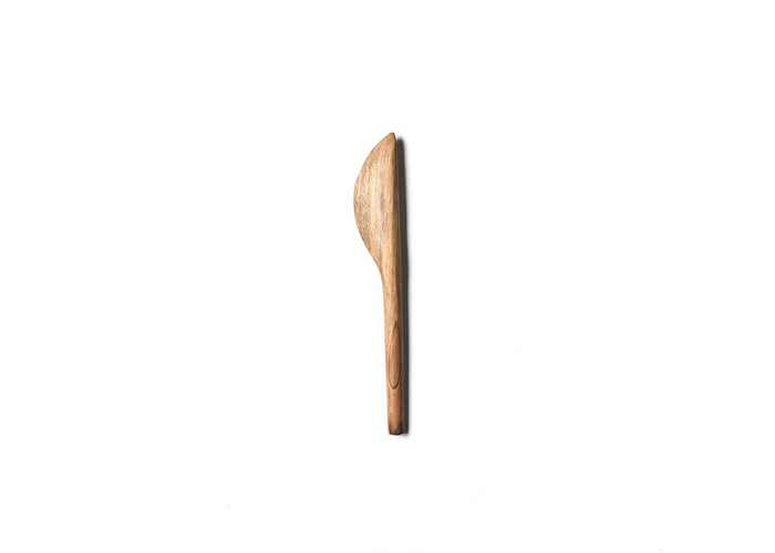 Overhead View of Fundamental Wood Appetizer Spreader