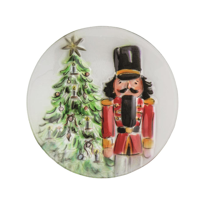 FUSED GLASS NUTCRACKER PLATE