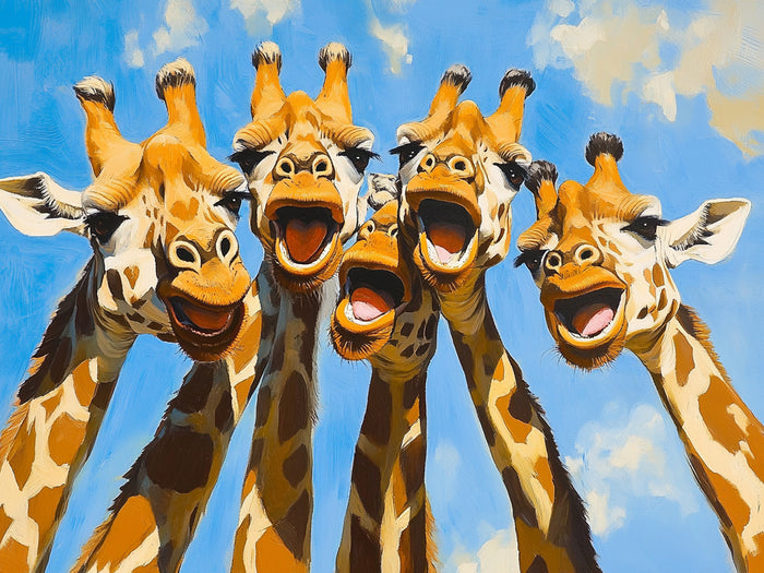 Giraffe Selfie Squad