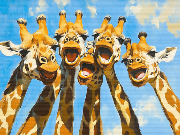 Giraffe Selfie Squad