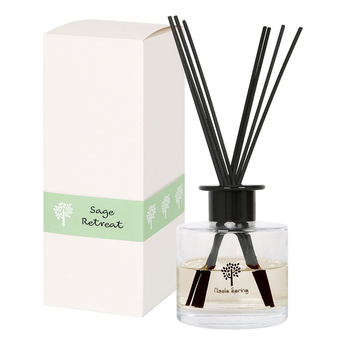 Glass Reed Diffuser - 200ml - Sage Retreat