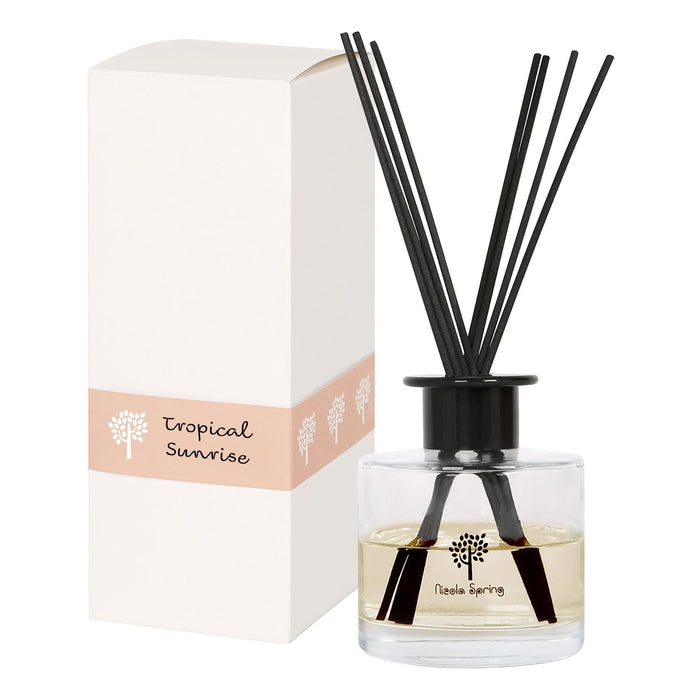 Glass Reed Diffuser - 200ml - Tropical Sunrise